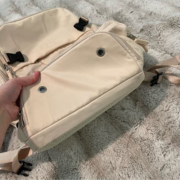 Boutique Beige Cream Travel Multi Compartment Carry‎ On Backpack main image 7